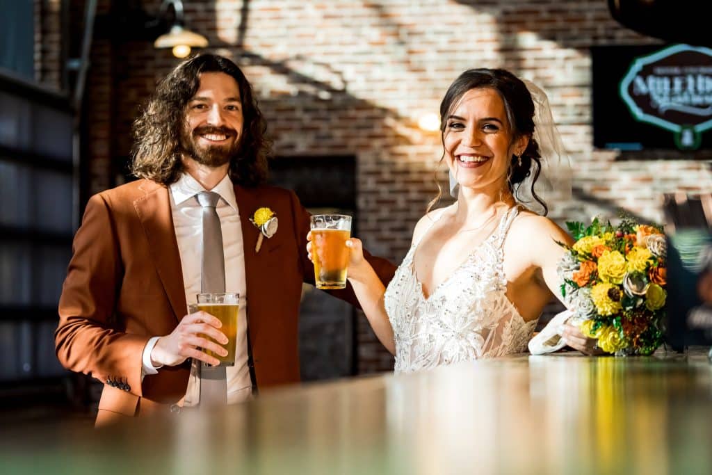 Cheers to a wedding Mile High Station Denver