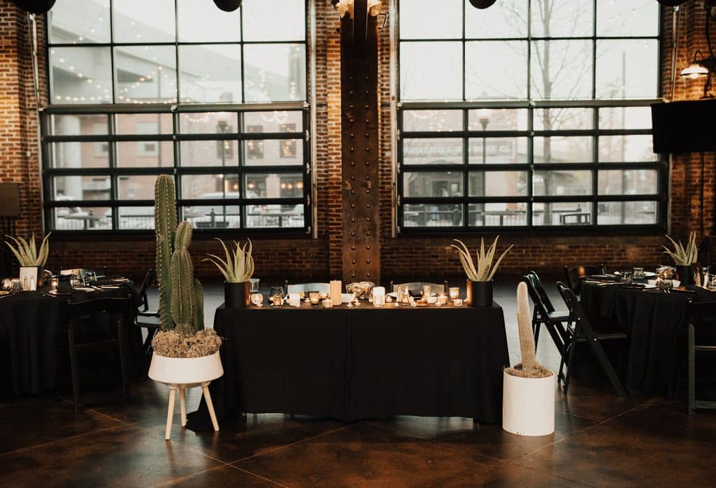 angle of head table in front of post MHS wedding 1024x698