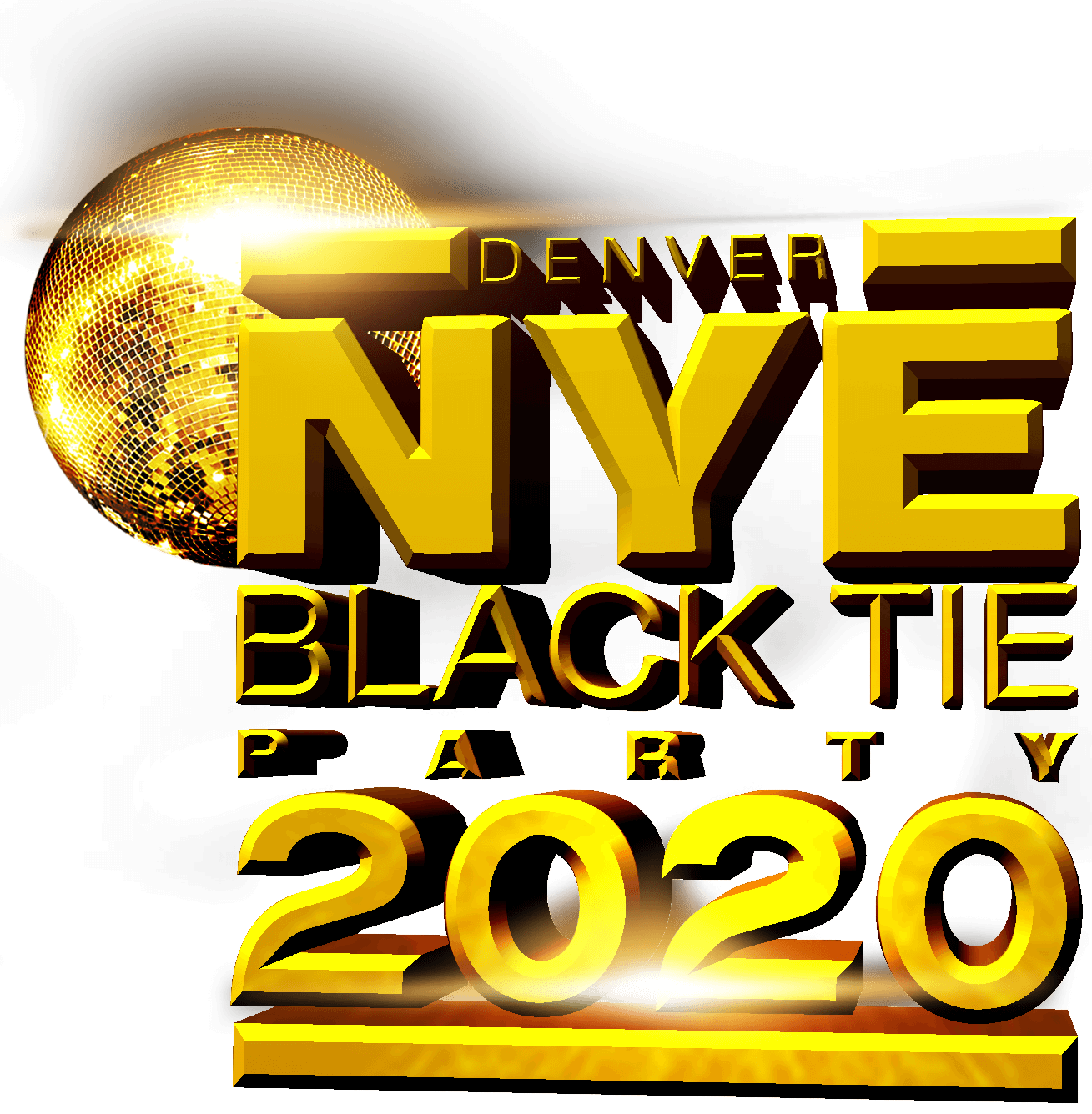 THE DENVER NEW YEAR’S EVE BLACK TIE PARTY 2020 2020 3D logo e1573787594230